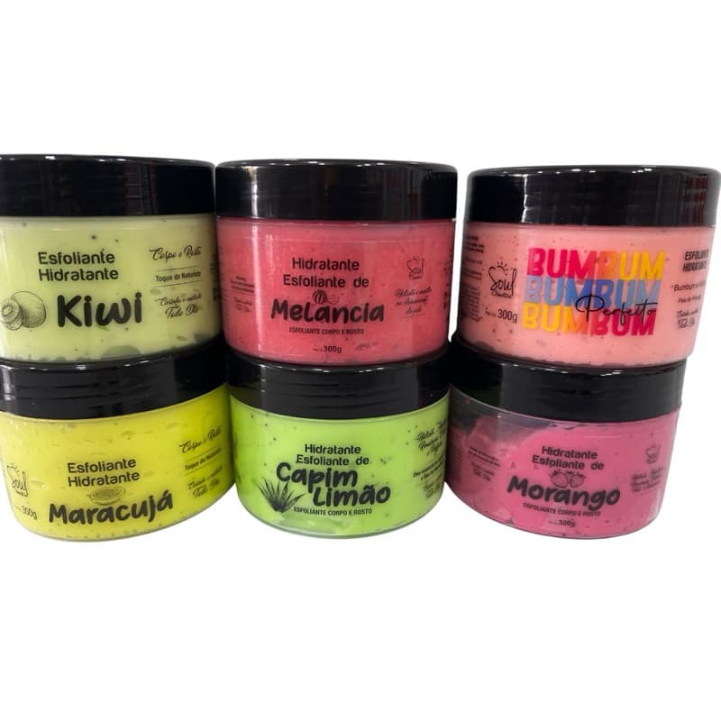 kit 12 Hidratabte Esfoliante 300 g Soul Cosmeticos