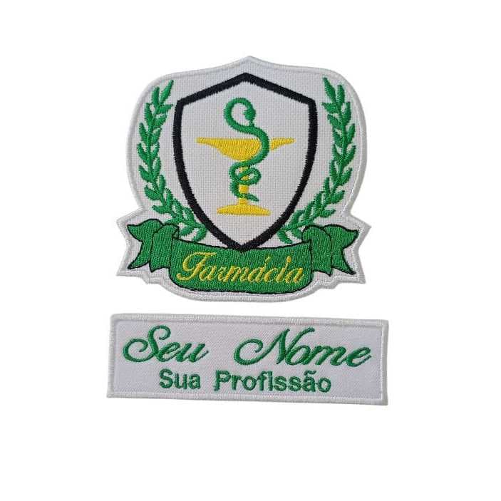 Patch Termocolante Farmacia Kit - Nome + Logotipo