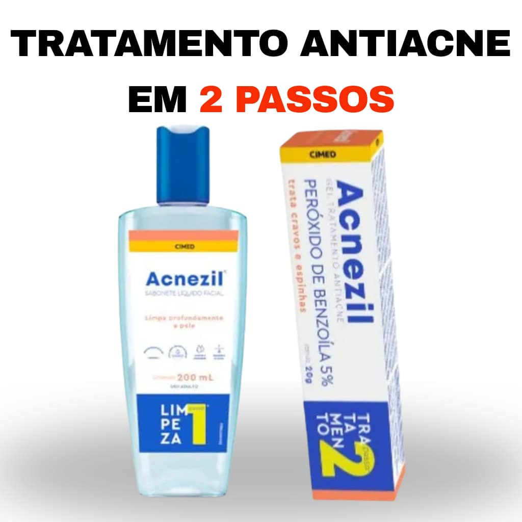 ACNEZIL TRATAMENTO ANTIACNE EM 2 PASSOS – SABONETE + GEL TRATAMENTO