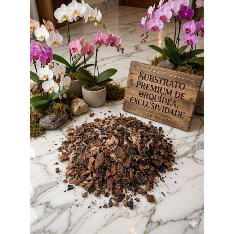 Substrato premium para cultivo de Orquídeas 3 e 7 litros