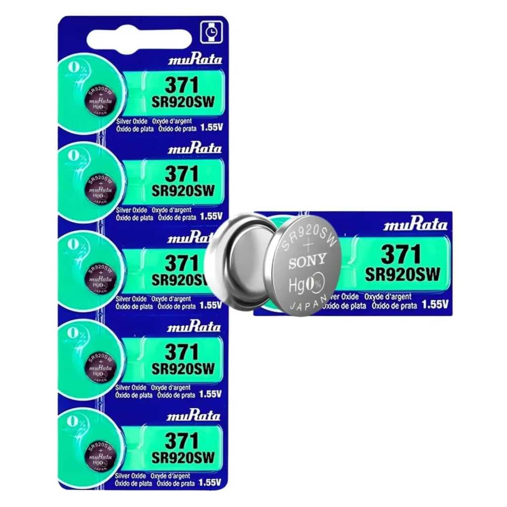 bateria sony/murata SR920  371 cartela com 5 unidades bateria para relogio brinquedos computadores