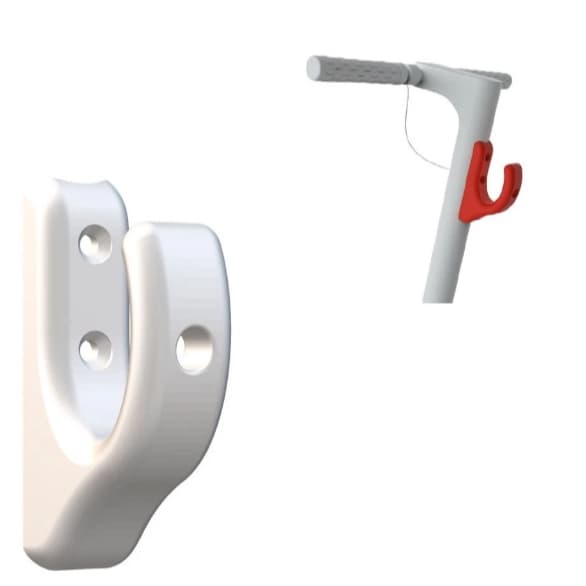 Gancho Suporte de Sacola Para Patinete eletrico Foston, Mijia, M365, 1 Unidade cores branco ou preto