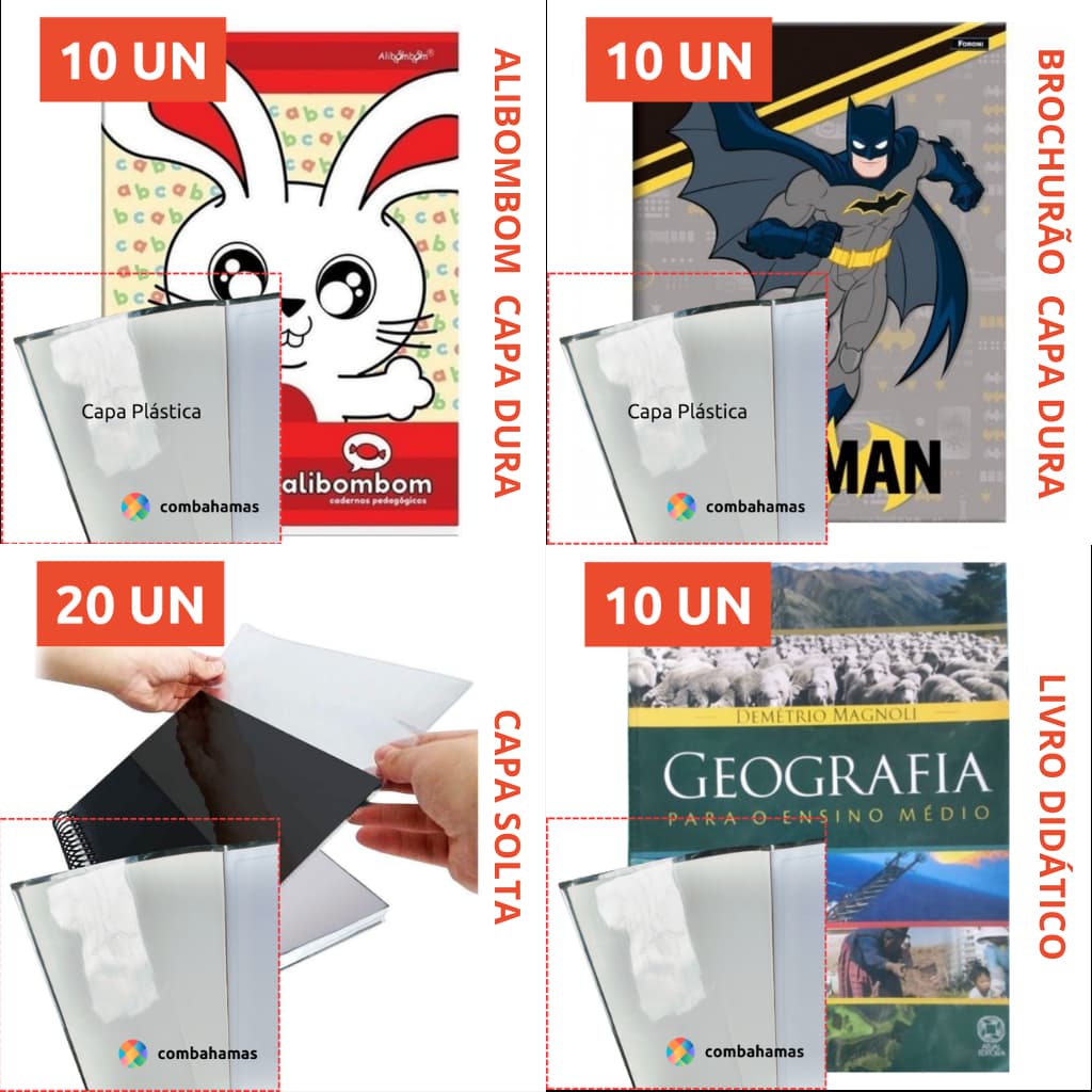 CAPA PRONTA PARA CADERNOS, LIVROS