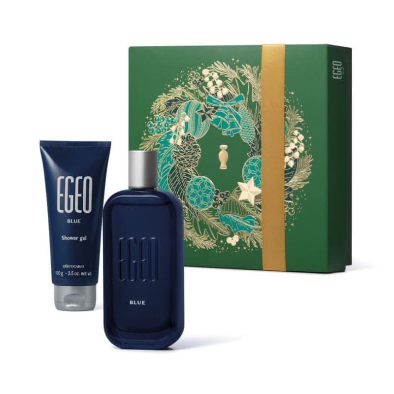 kit Presente Boticário Egeo Blue Perfume Deo Colônia e Shower Gel