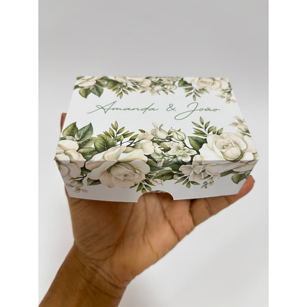 Caixa 6 doces 11,5x8x4cm Casamento, Aniversário, Noivado