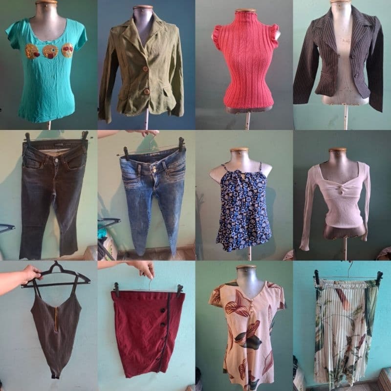 Desapego de peças Feminina. Calça, shorts, Blusinhas