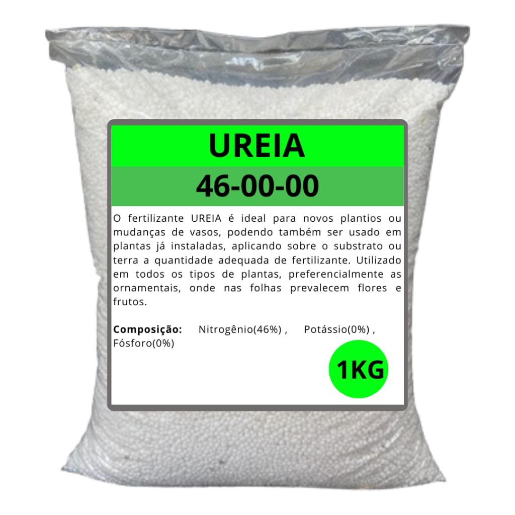 Ureia Agricola 1KG - Fertilizante para plantas - NPK 46 00 00 - Ureia