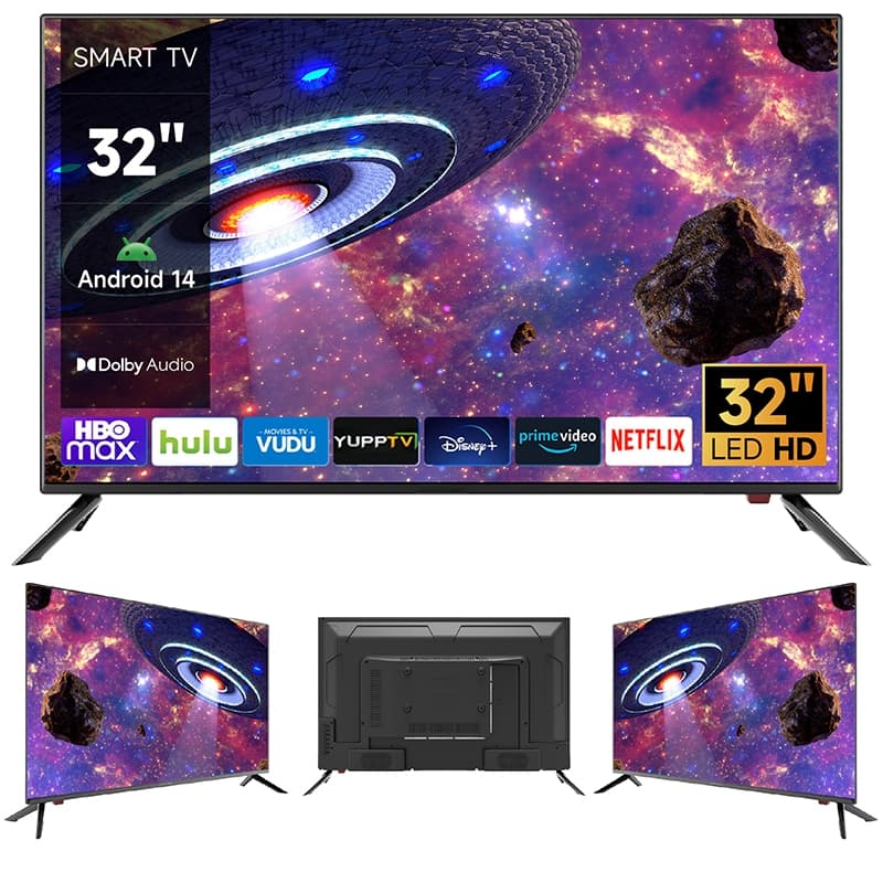 Smart Tv 32'' Led Hd Android 14 Tv Wifi  100/240v TV Novinha Em Folha