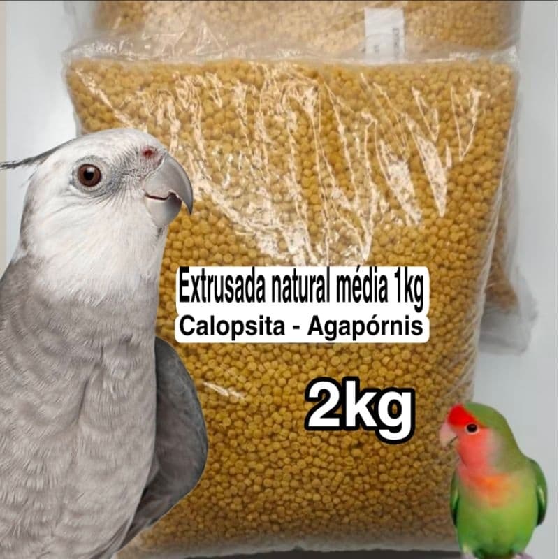 Extrusada natural  CALOPSITA - AGAPÓRNIS  (2Kg)