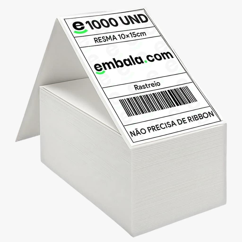 1 mil Etiquetas Térmica 10x15 Alta Qualidade Nao Precisa de Ribbon