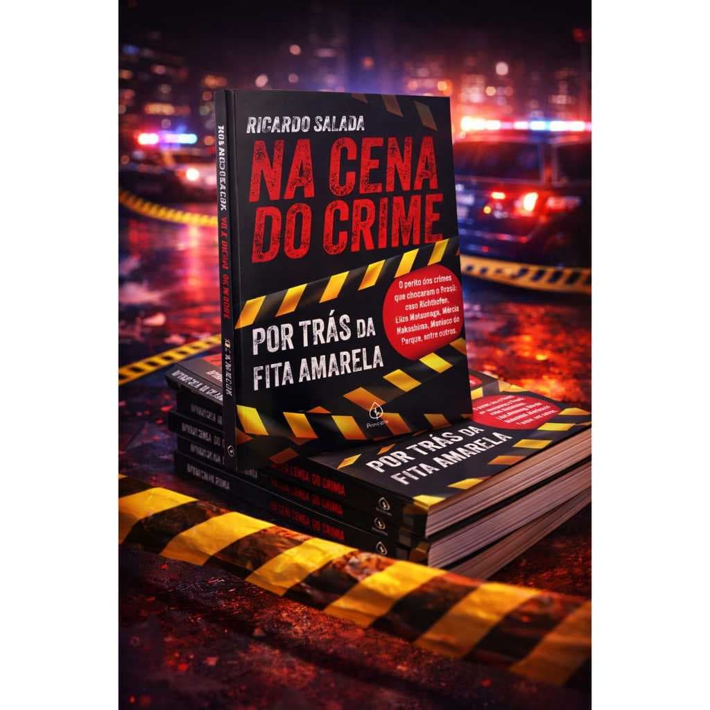 Ricardo Salada Na Cena do Crime Por Trás da Fita Amarela Livro de Investigação Policial Envio Imediato melhor preço