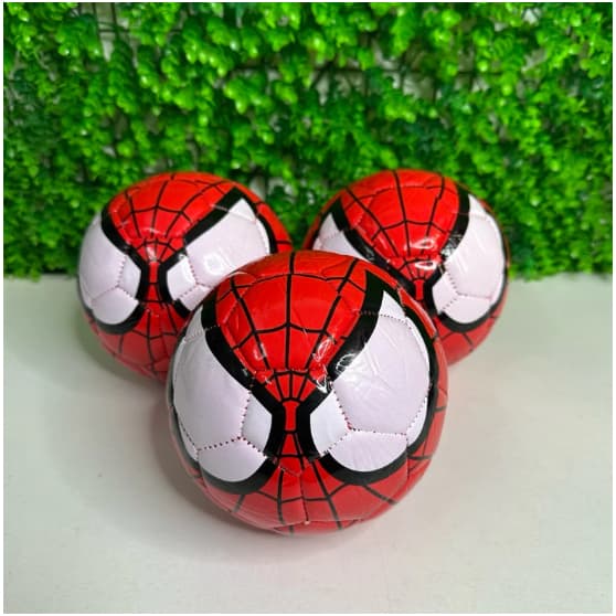 Bola De Futebol Homem Aranha Couro Sintético Praia Piscina Quadra Spider Man Infantil Rosto