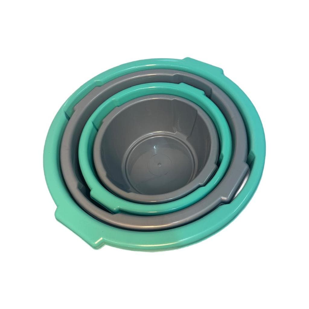 Conjunto de Bacias 2,4L + 4L + 6,5L + 9L – 4 Peças