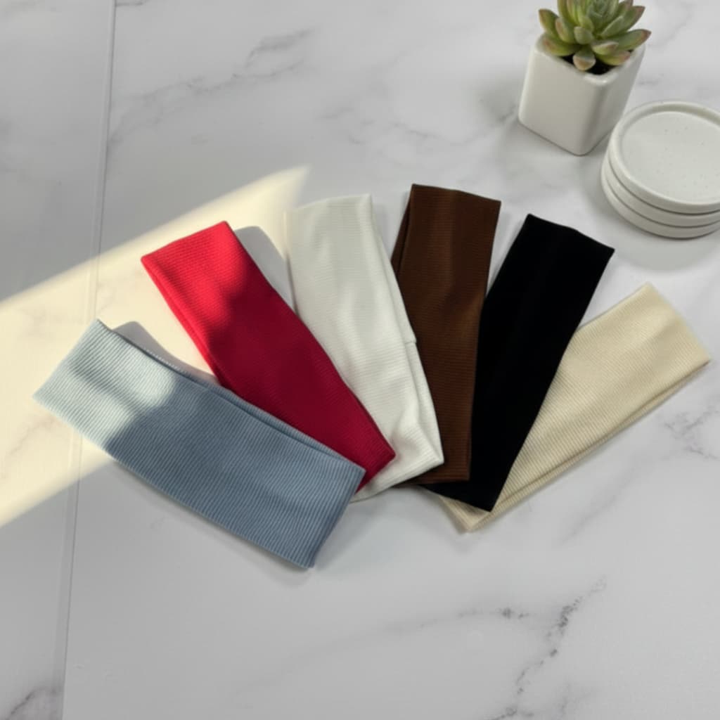 Kit Faixa de Cabelo Feminina Confortável Não Aperta para Uso Diário