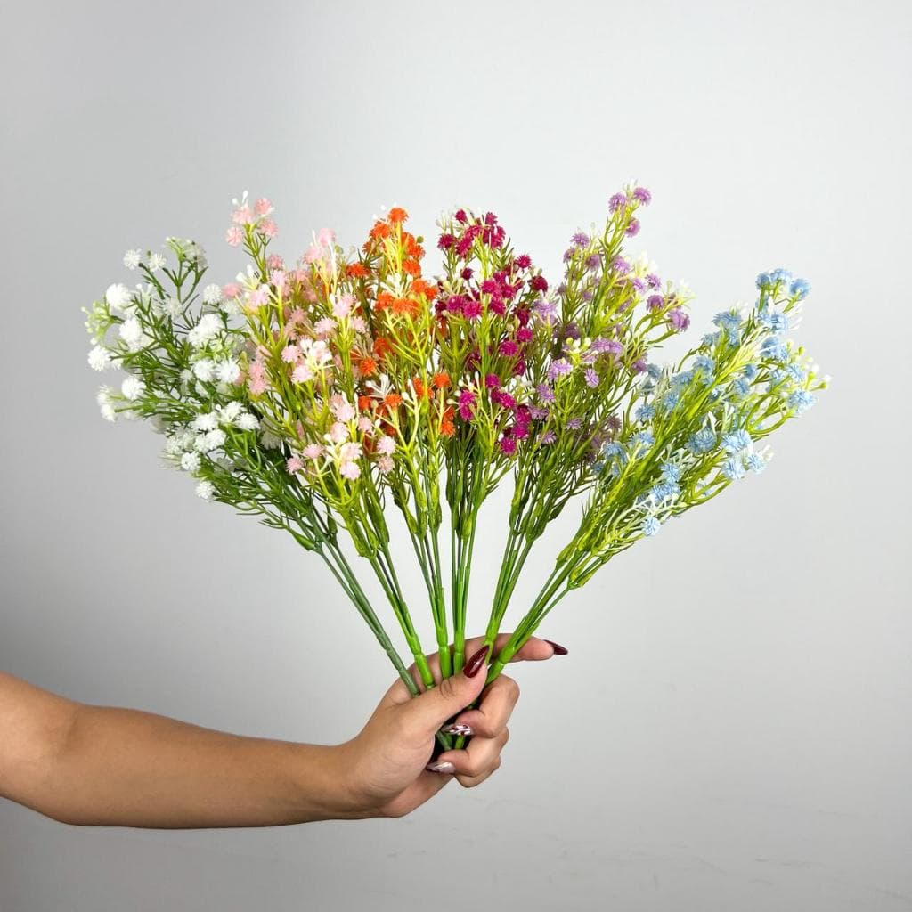 Flores Matinho Mosquitinho Gysophilia Artificial Floral Folhagem P/ Decoração Casamento, Arranjos-B35