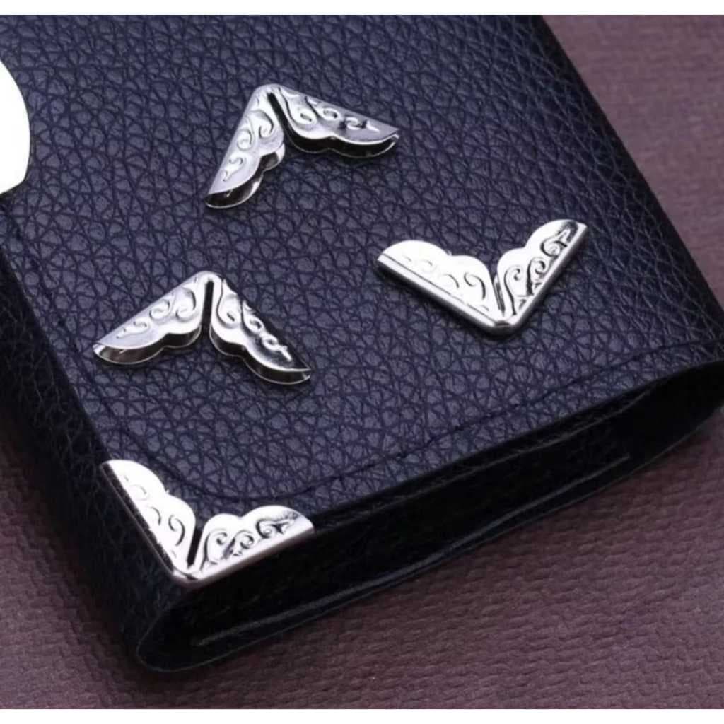 20 Unidades Protetor de Canto de Livro em Metal Cantoneira