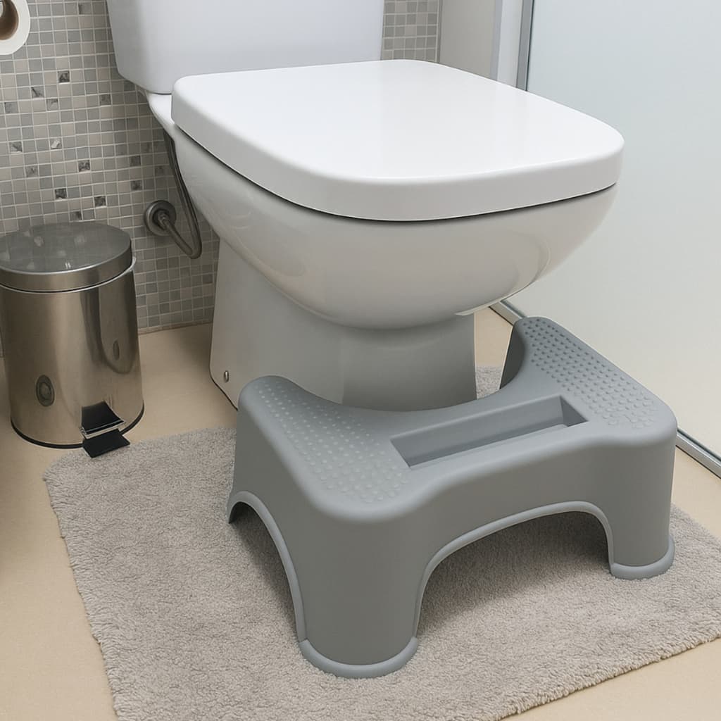 Banquinho Para Apoio Pés Antiderrapante Cócoras Banco Para Apoiar os Pés Banheiro Privada