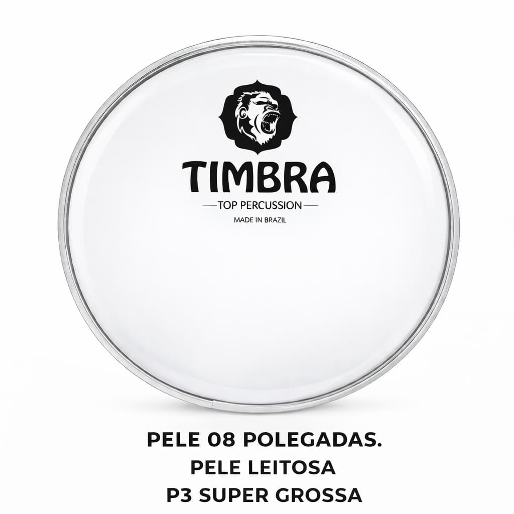 PELE LEITOSA TIMBRA 08 POLEGADAS BATEDEIRA LEITOSA P3 SUPER GROSSA