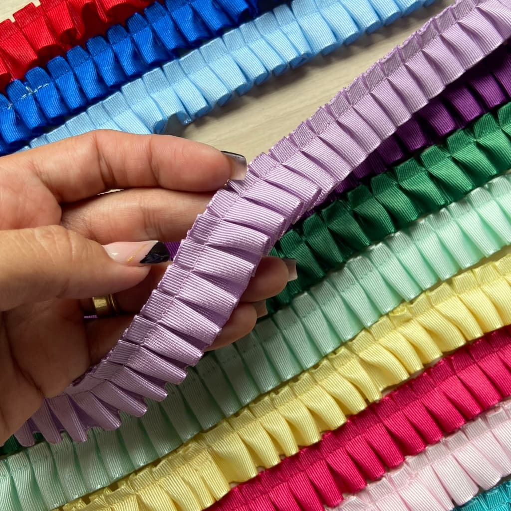 Fita Drapeada Decorativa 7048 22 mm – 2 Metros para Personalizados de Luxo