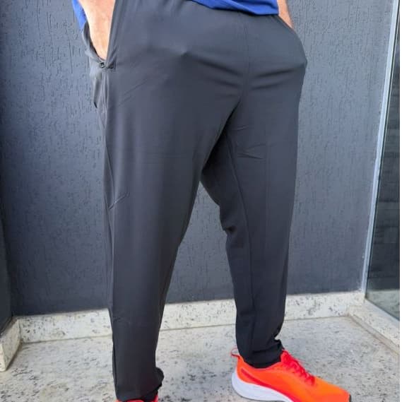 Calça Masculina Dry Fit Com Elastano Bolsos Para Academia Esportiva Academia Casual Slim  Jogger
