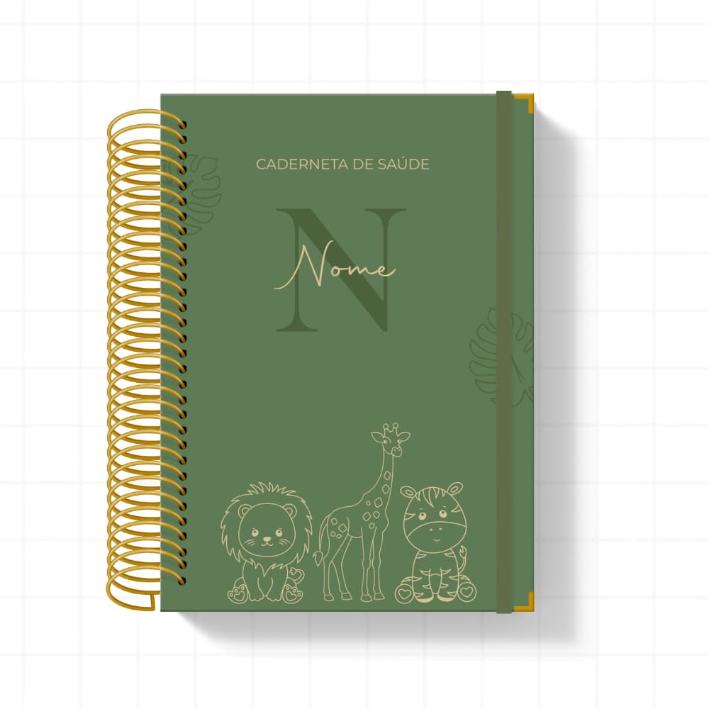 Caderneta De Saúde Vacinação Vários TEMAS Personalizada C/ Nome