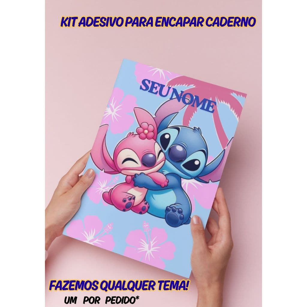 Adesivo Capa Caderno -5 Capas de Caderno adesiva Personalizadas (ARTES VARIADAS NO MESMO TEMA)