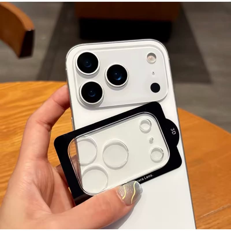 Película Câmera 3D Transparente Câmera Para Todos IPhone ip17 17Pro 17Air 17 Pro Max