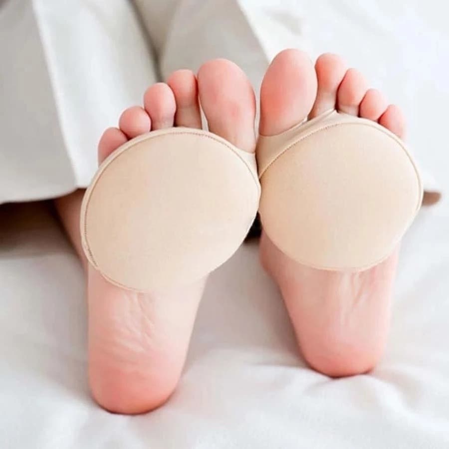 Par Protetor De Peito Pé Palmilha Almofada Macia Conforto Pés Para Salto Sapato Alto TipToe Alívio Unissex