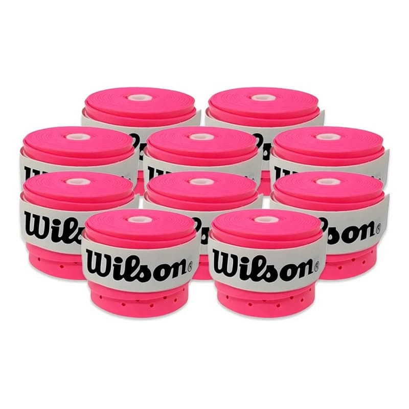 Overgrip Wilson Para Raquete Beach Tennis Tênis Padel Badminton Cor Rosa Neon