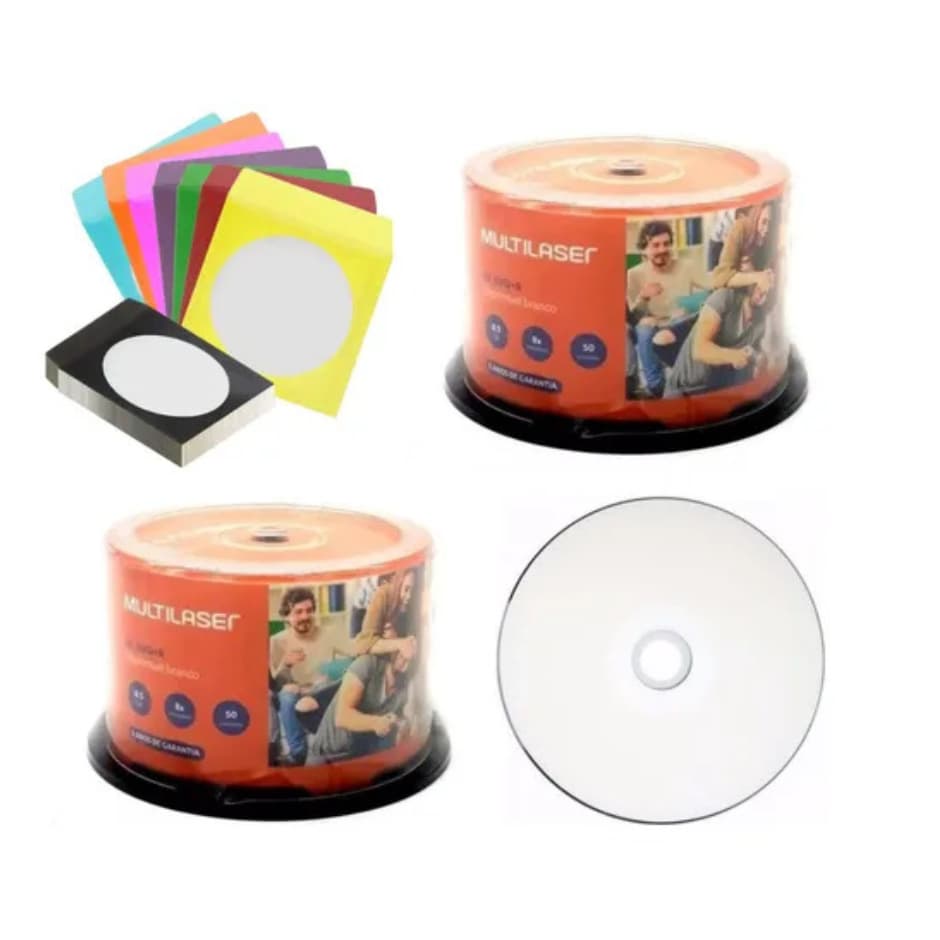 4 dvd printable dual layer Multilaser 8.5 GB Original