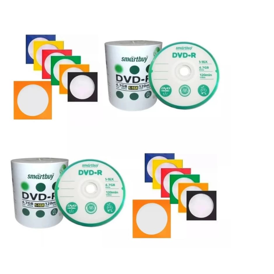 20 Mídia Virgem DVD-R 4.7gb 16x - Smartbuy Grava Jogo de Ps2