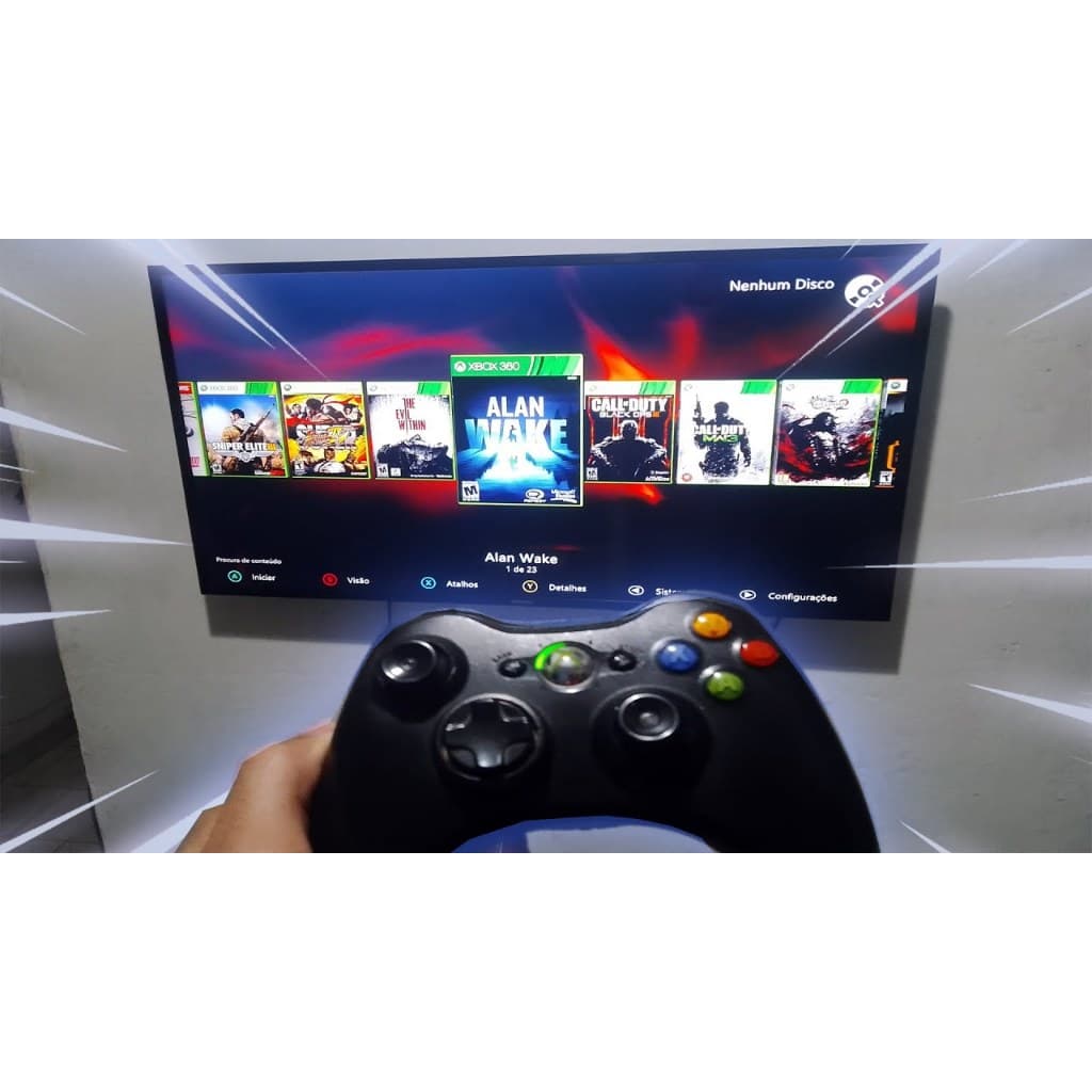 Xbox 360 Desbloqueado no HD com +200 jogos