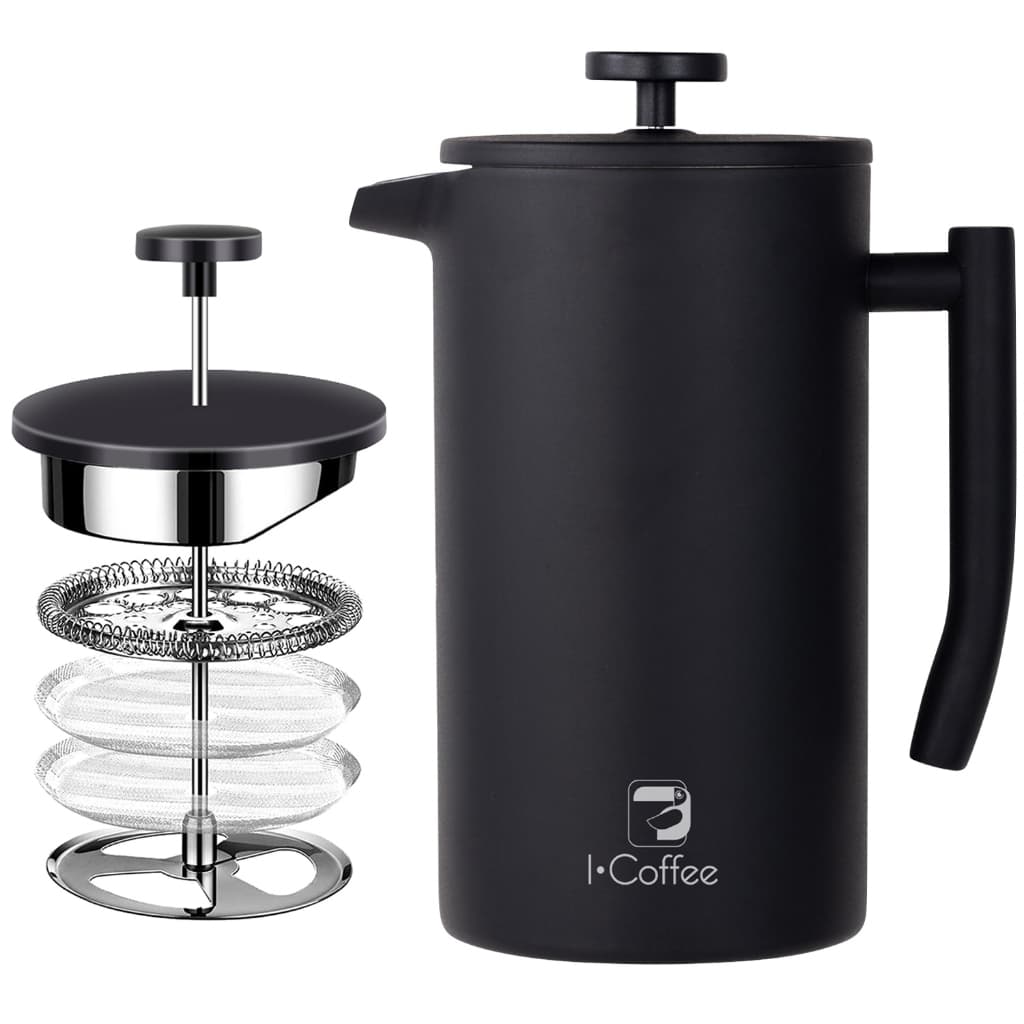 Manual Prensa Francesa Cafeteira Aço Inoxidável 700ML Inox Café Chá