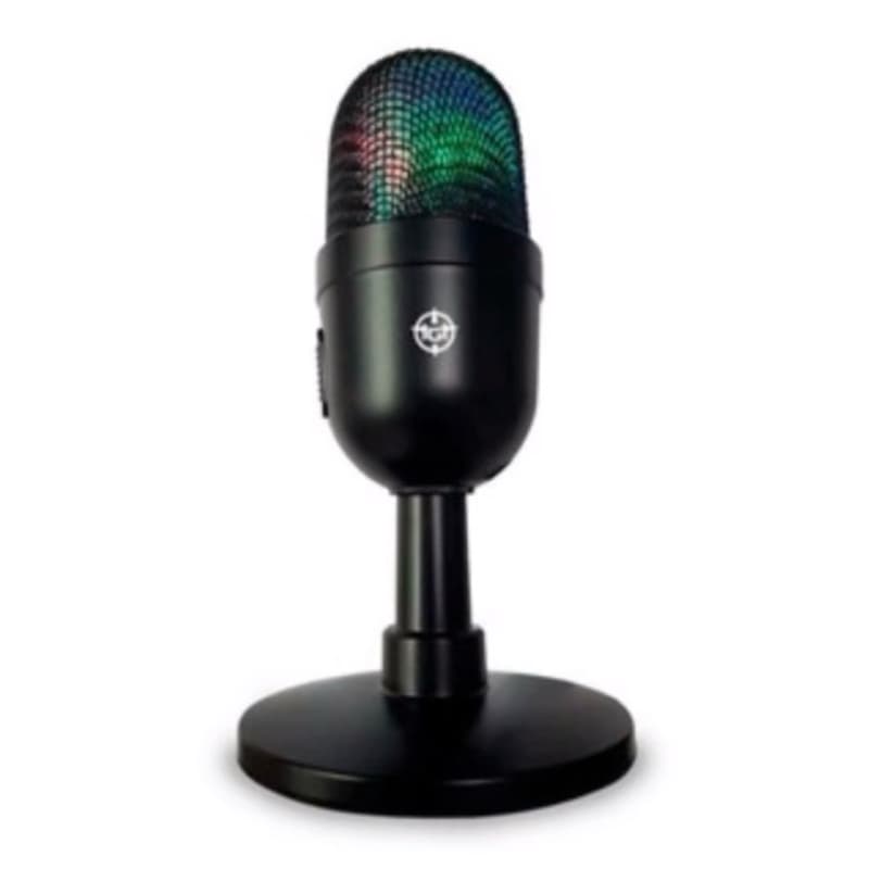 Microfone Gamer, Tipo Condensador USB, Iluminação RGB,plug and play