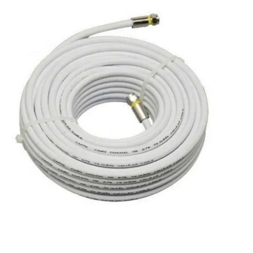 Cabo Coaxial Antena Digital + Conectores