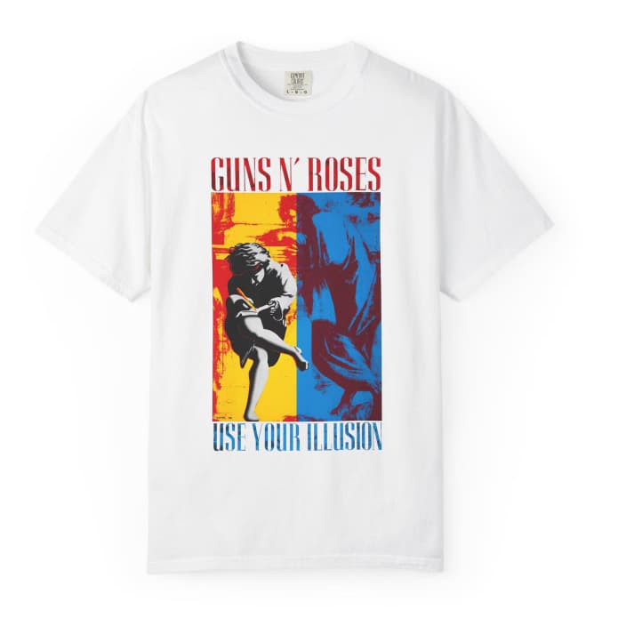 Camiseta Rock Clássico Estilo Guns N Roses Algodão 100%