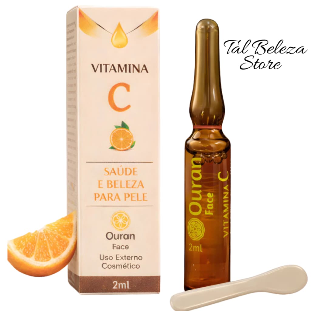 Arovitel Vitamina C Ouran 2ml 1 unidade Tratamento de rejuvenecimento facial, reduz marcar de expressão manchas na pele