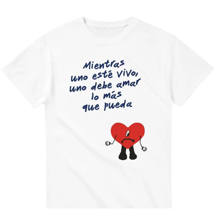 Camiseta Estilo Bad Bunny Moda Urbana Streetwear Algodão 100% Unissex