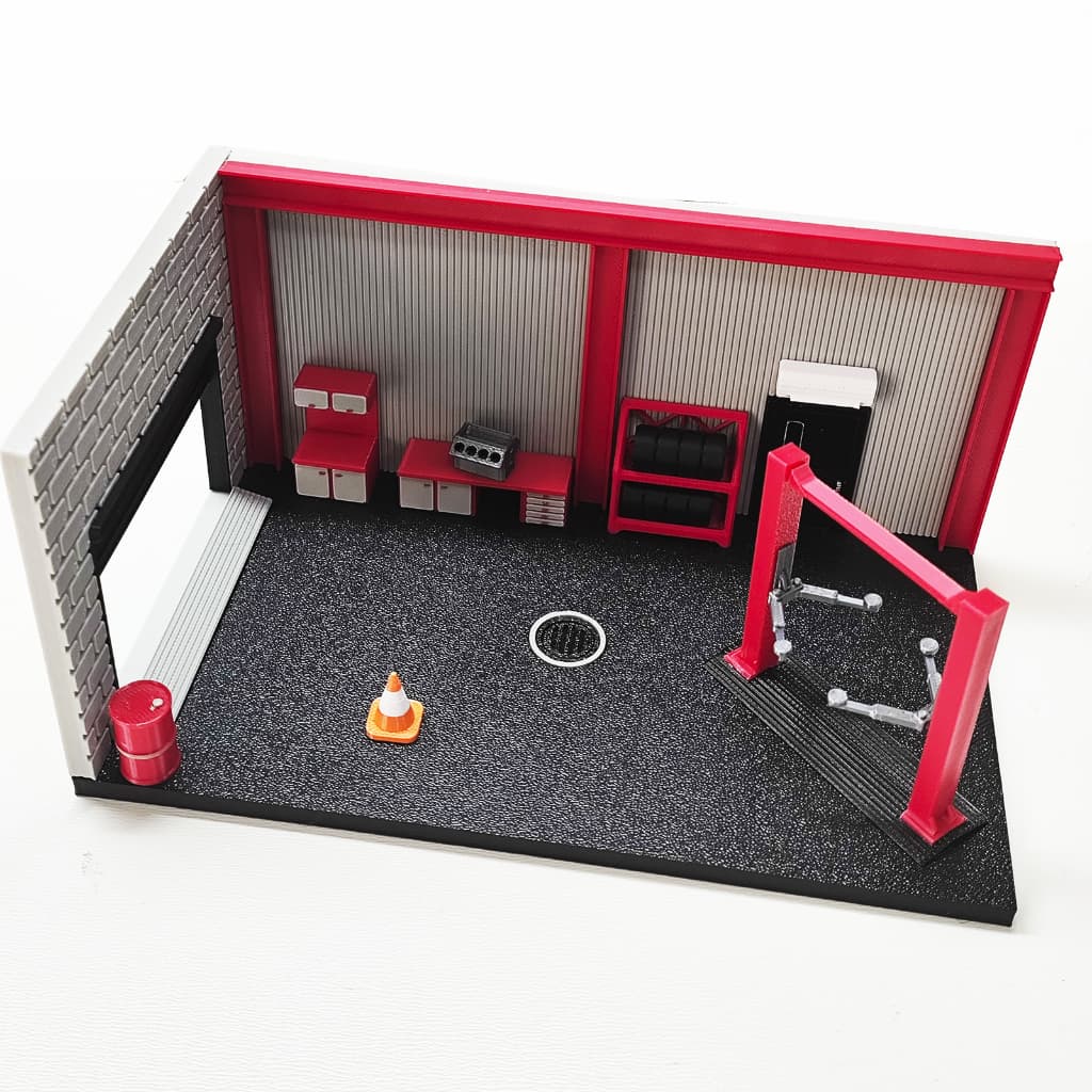 Diorama Mini Oficina Hot Wheels Escala 1:64