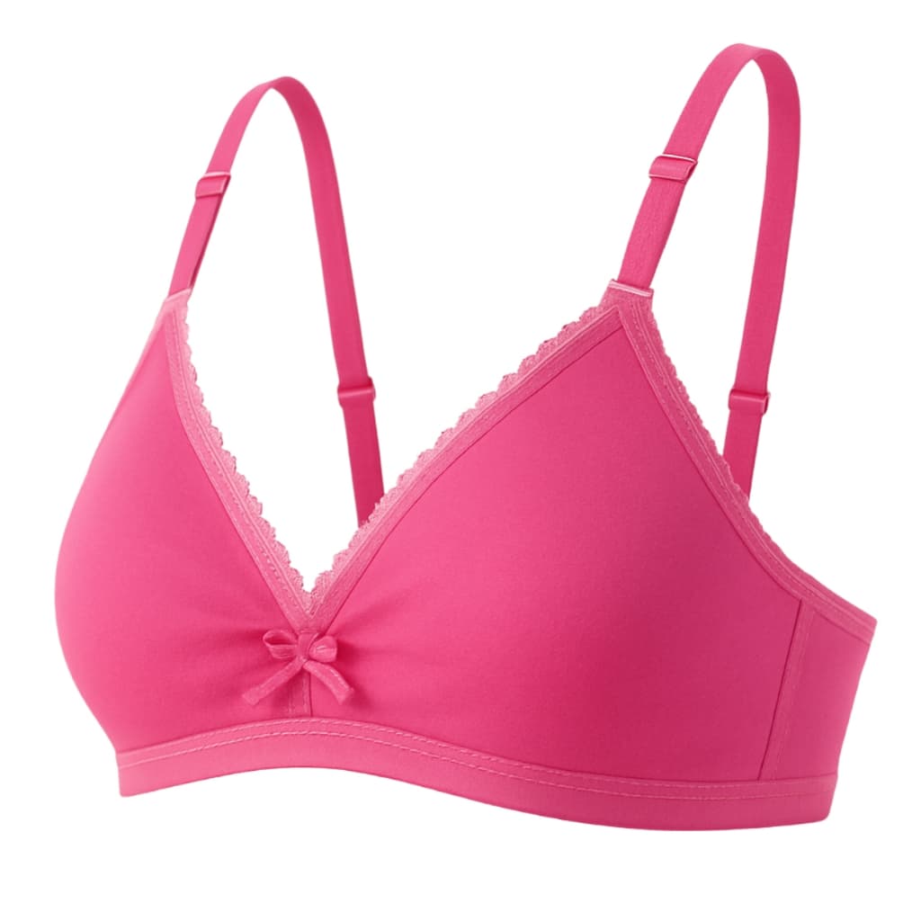 kit 5 sutiã juvenil sem bojo para adolescente menina moça de algodão Empório Da Roupa