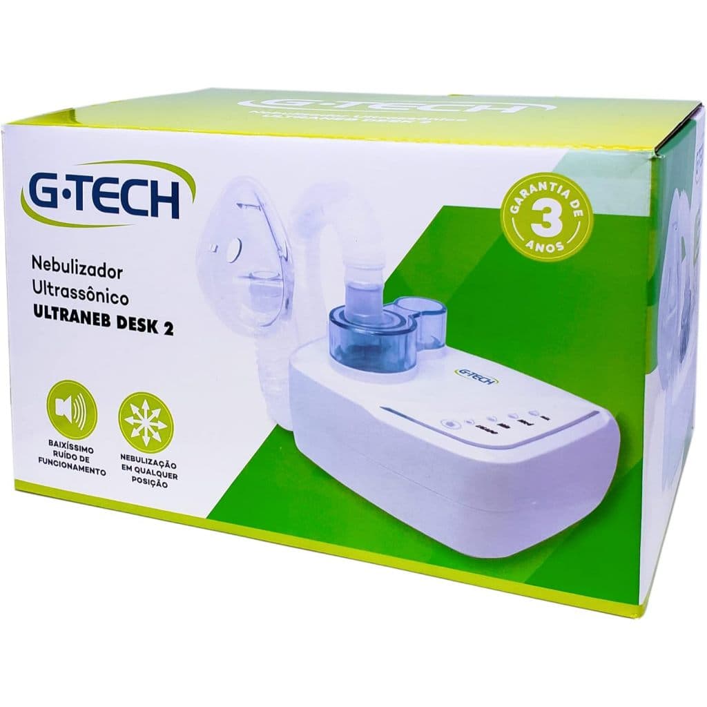 Inalador e Nebulizador Ultrassônico Silencioso G-Tech Ultraneb Desk 2