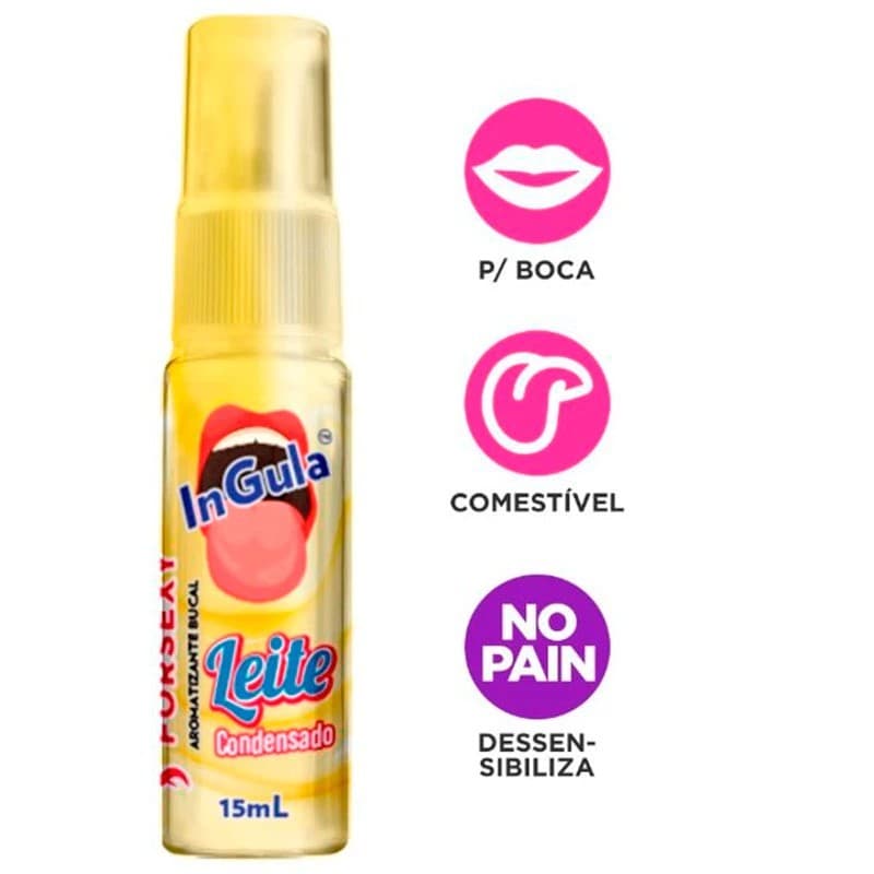 Aromatizante Bucal Para Sexo Oral InGula 15ml - For Sexy Sabores