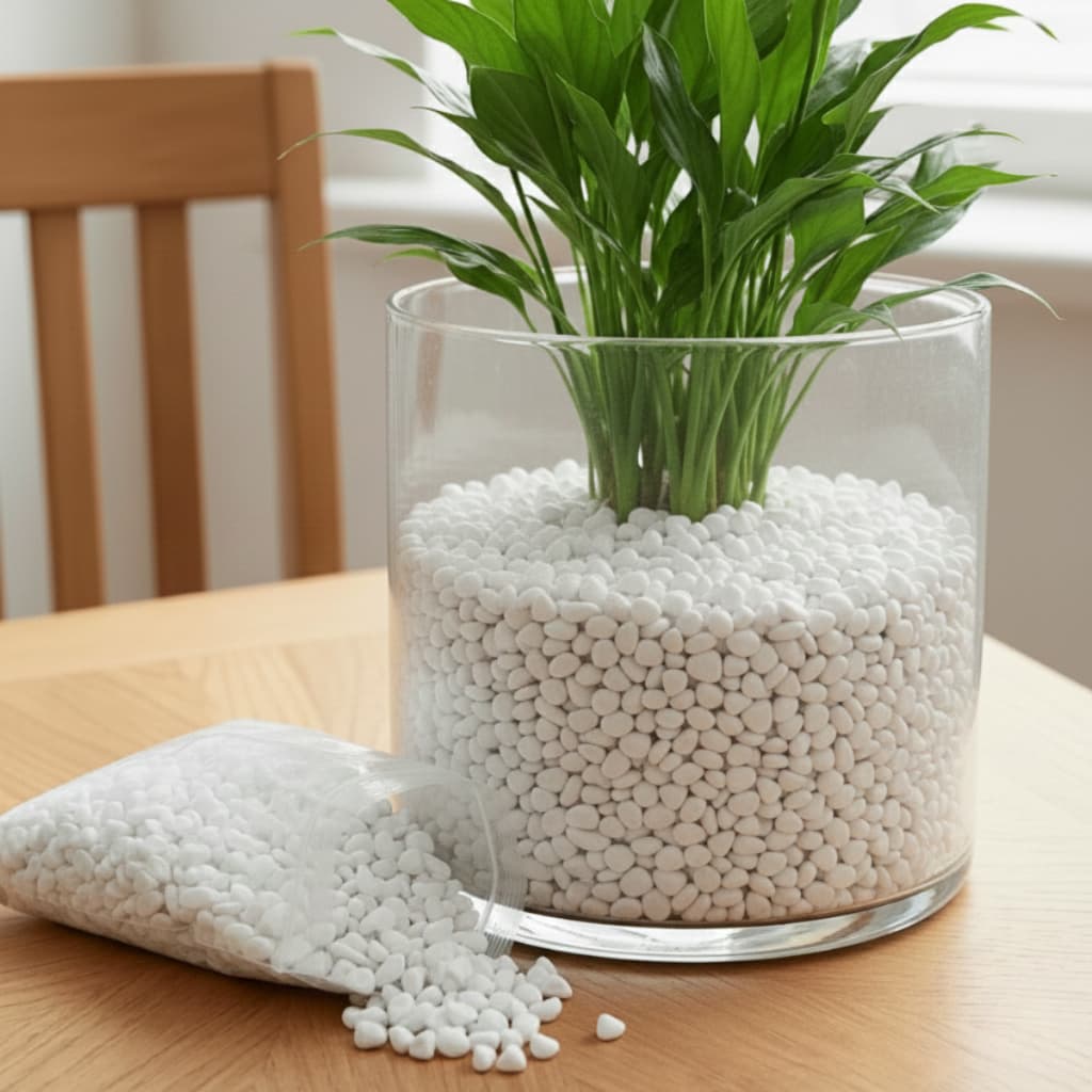 Pedrisco Decorativo Pedra Branca 20kg para Jardim Aquário Vaso de Planta Decoração Dalomita