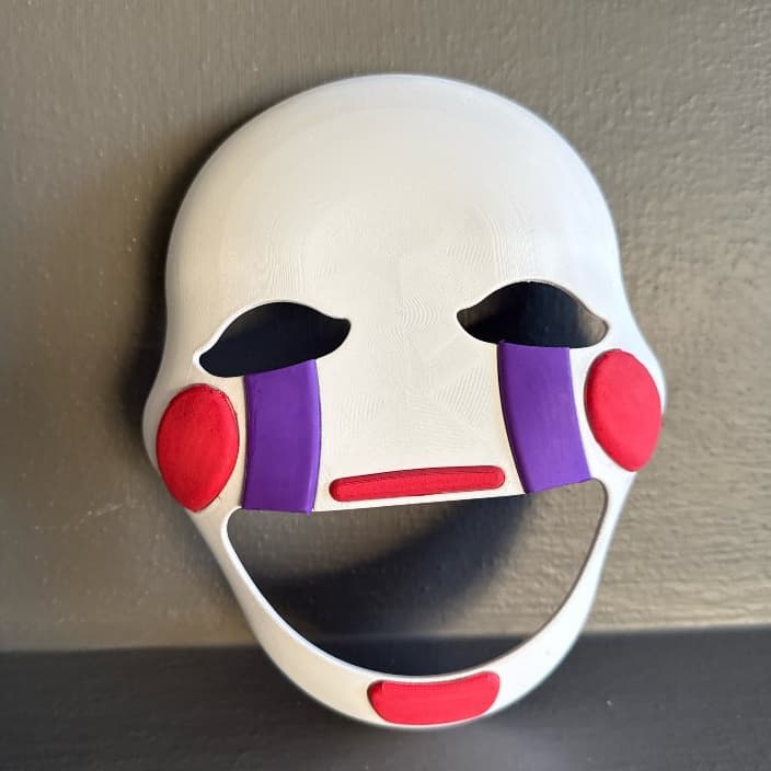 Máscara do Puppet FNAF Five Night At Freddy Marionete Chica Freddy Cosplay Fantasia The Marionette