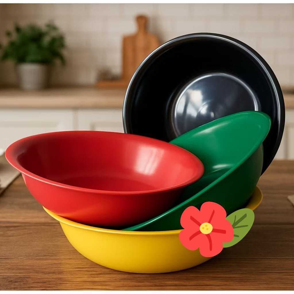 Tigela Fundo Bacia 1.200ml; Kit 3,5,10,15 ou 25 und.(Plástico). Prato/Escola/Festa/Infantil/Cozinha.