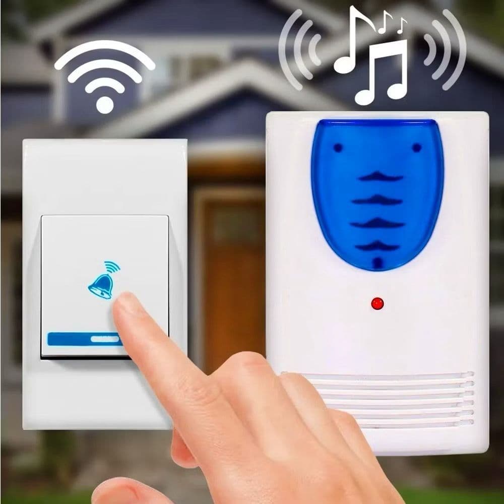 Campainha Sem Fio Branca À Prova D'água 100m 32 Melodias