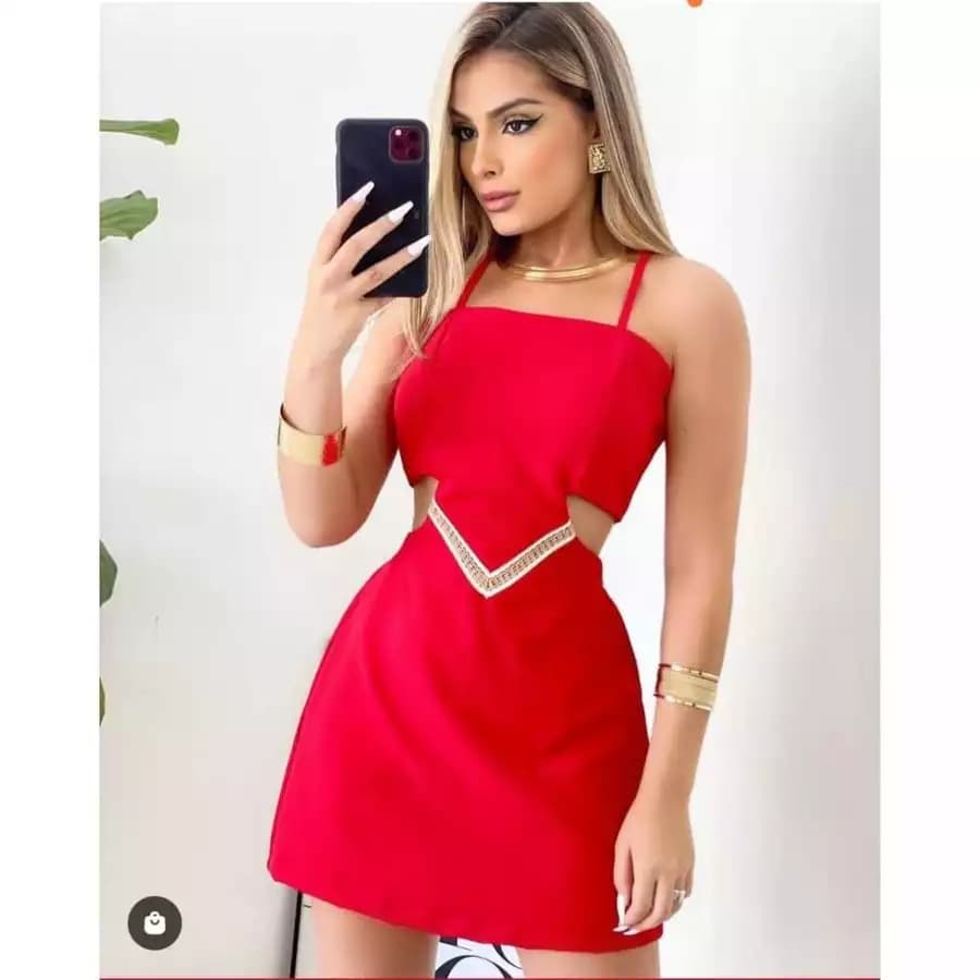 Vestido macaquinho Curto Alfaiataria Luxo Recortes com Detalhe em renda Dourada | Festa Balada