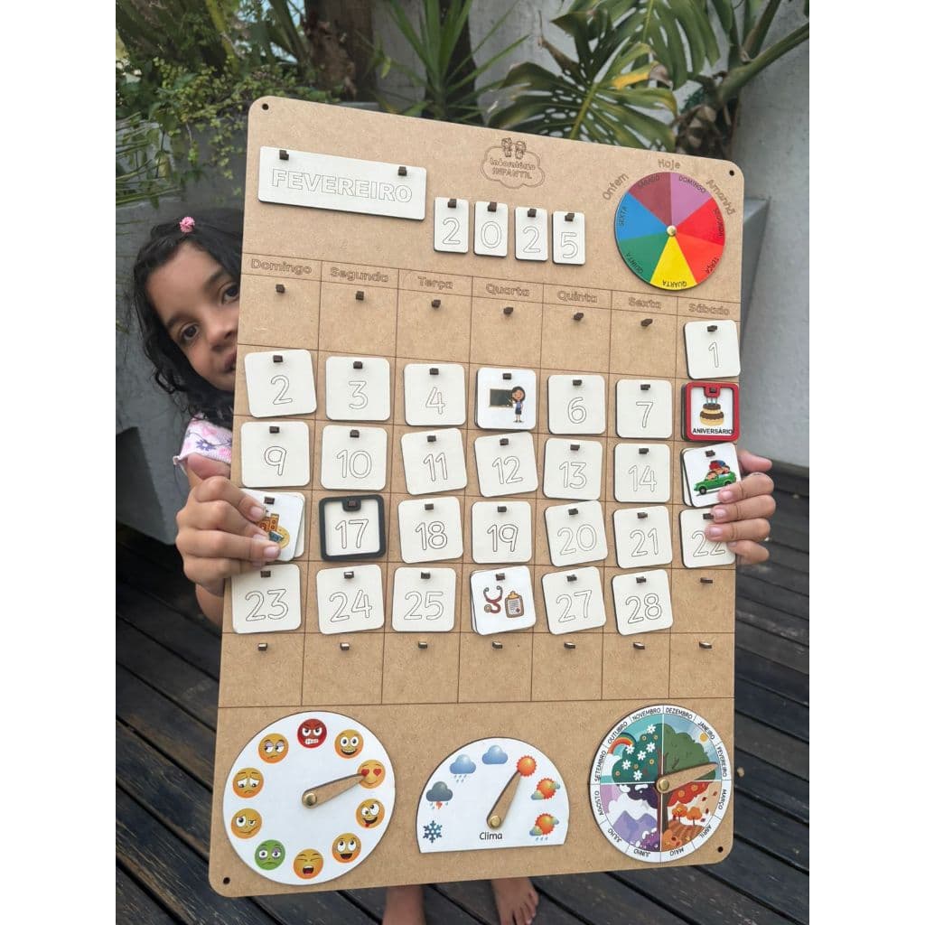 Calendário Escolar Educativo Gigante