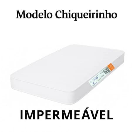 Colchão de Berço Chiqueirinho Moisés Desmontável 100x70x10cm Impermeável Espuma D18 Baby