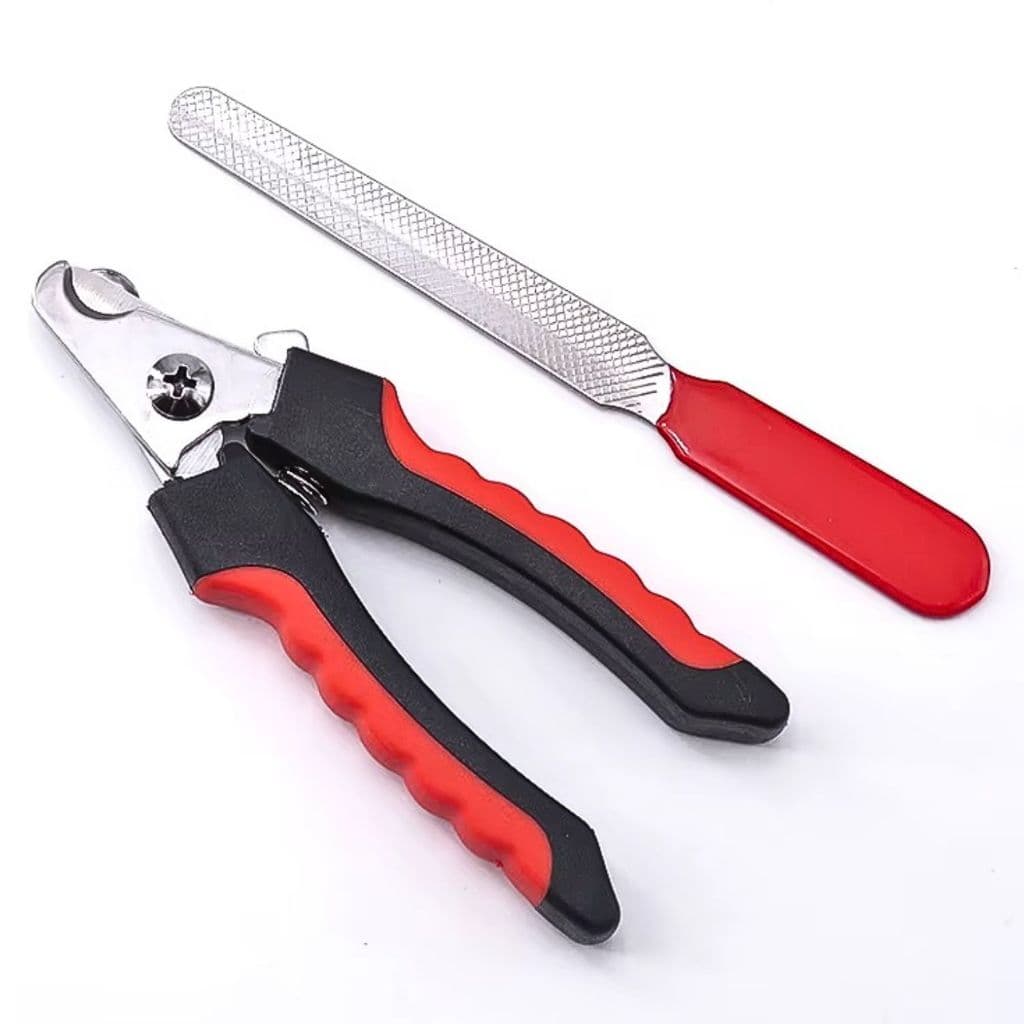 Alicate Cortador De Unha Pet Cães E Gatos Com Trava Segurança + Lixa Grátis